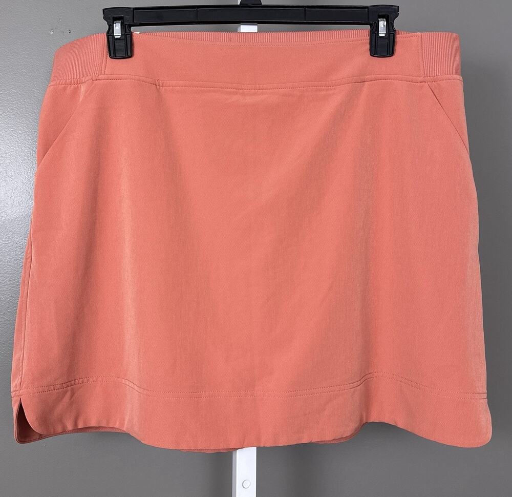 New 32 Degrees Cool Skort Skirt XXL Roselia Coral Pink 4 Way Stretch 1278232